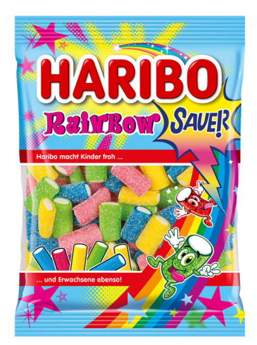 Haribo 175g Fizz Rainbow želé s ovocnými příchutěmi