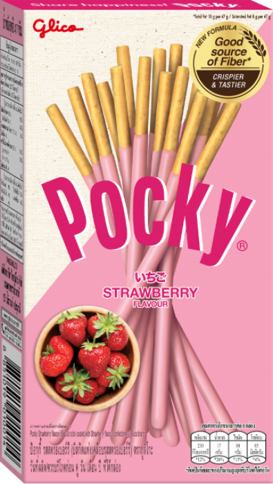 Pocky tyčinky 45g Jahoda