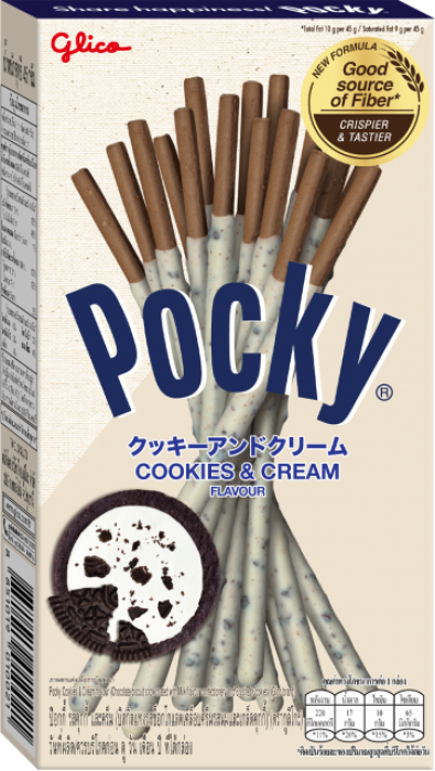 Pocky tyčinky 45g Cookies & Cream