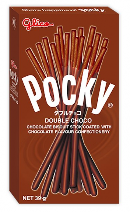 Pocky tyčinky 45g Double Čokoláda