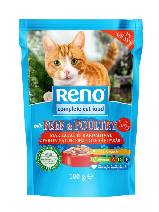 Reno 100g kapsa kočka hovězí+drůbeží