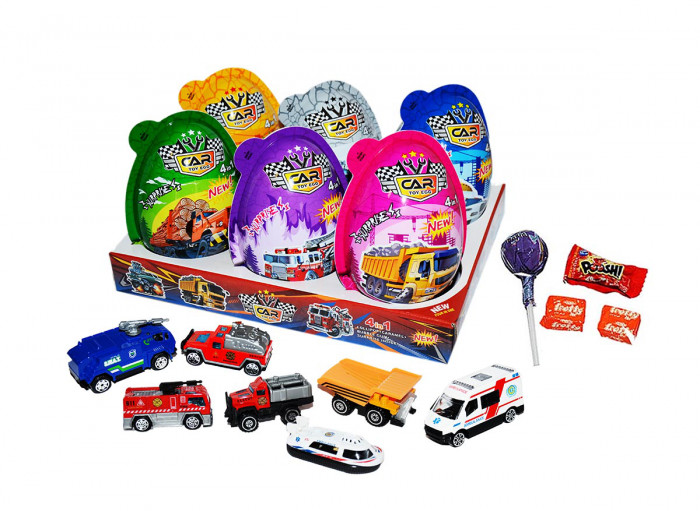 CAR TOY EGG XXL – maxi vejce 4v1 20g