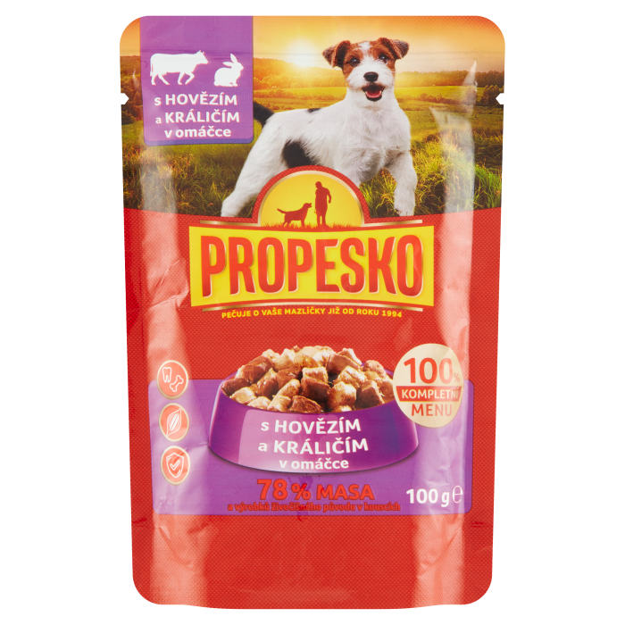 Propesko 100g kapsa pes hovězí+králík