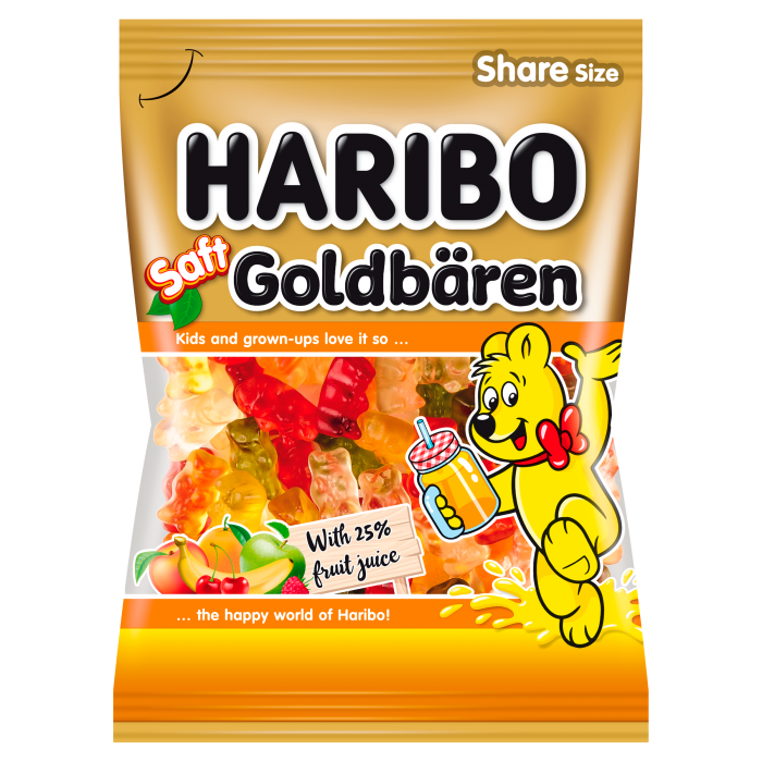 Haribo 175g Saft Goldbären želé s ovocnou šťávou