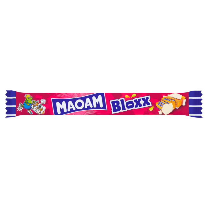 Maoam Bloxx karamely s příchutěmi ovocnými a kolovou 5 x 22g (110g)