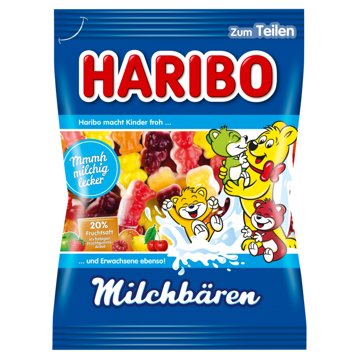 Haribo 175g/160g Milchbären ovocné želé