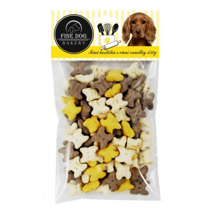 FINE DOG Bakery Mini kostička MIX s vůní vanilky 150g