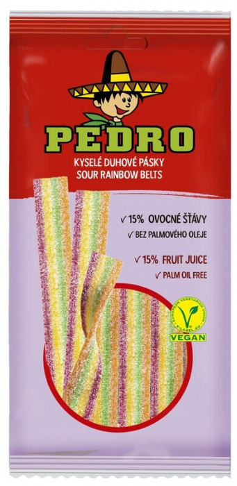 Pedro 80g Kyselé Duhové Pásky