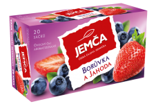 Jemča Ovocné čaje - Borůvka a jahoda 40g