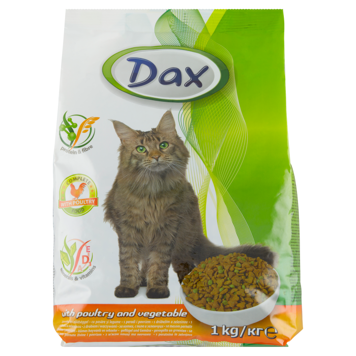 Dax 1kg granule kočka drůbeží