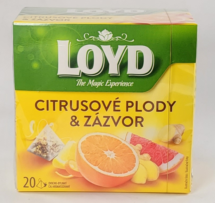 Loyd Pyramida Citrusové plody & Zázvor 40g