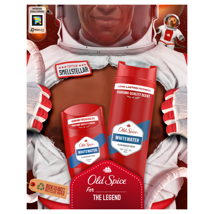 Old Spice kazeta WhiteWater SG 250ml + Deodorant tuhý 50ml