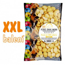 FINE DOG MINI BAKERY Pravé psí piškoty ŽLUTÉ XXL balení 200g