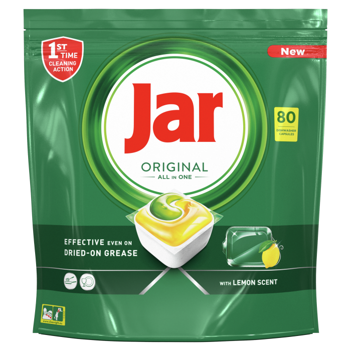 Jar Kapsle na nádobí Yellow 80ks