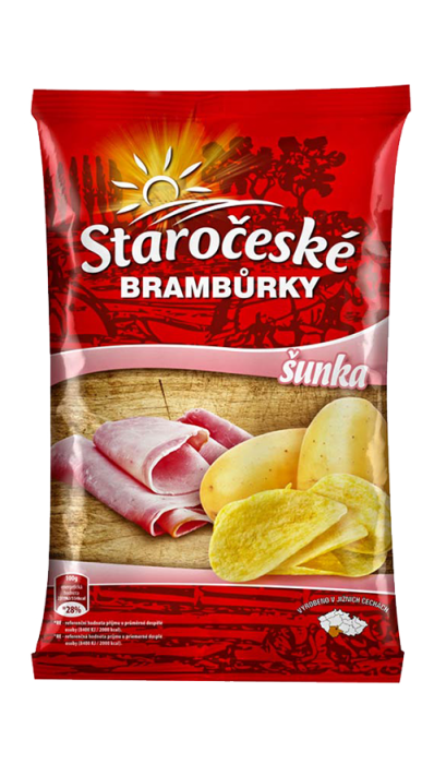 Golden Staročeské Brambůrky 80g Šunkové