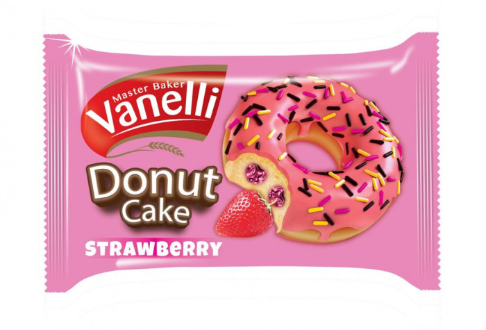 Vanelli Donut Cake - Jahoda 40g