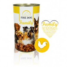 FINE DOG Family konzerva pro PSY s DRŮBEŽÍM 1240g