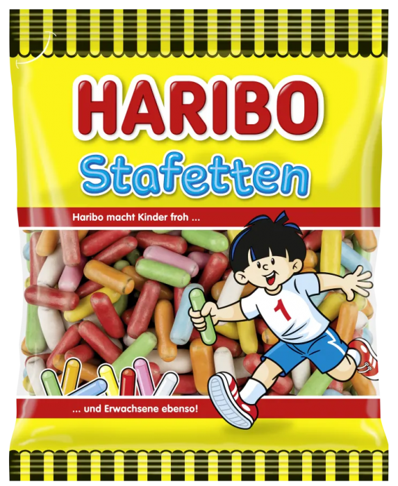 Haribo 160g Stafetten Lékořicové cukrovinky v dražé