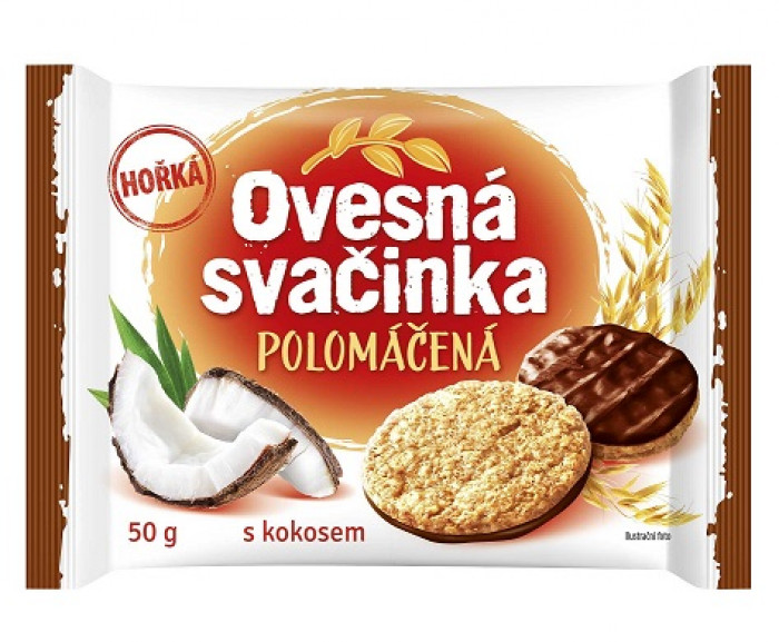 OVESNÁ SVAČINKA Polomáčená Hořká 50g