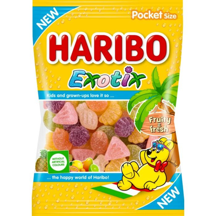 Haribo 80g Exotic želé s ovocnými příchutěmi