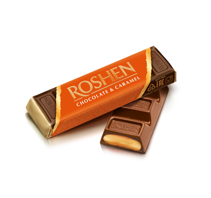 ROSHEN Čokoládové tyčinky - Karamel 43g