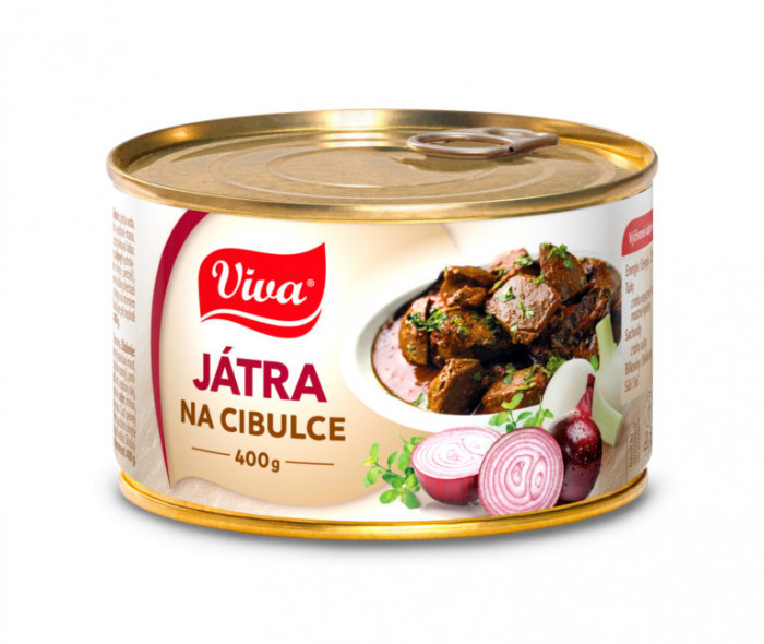 Viva - Játra na cibulce se slaninou 400g