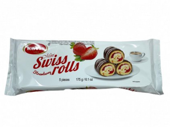 Kavis Mini Swiss roll - Jahoda 175g