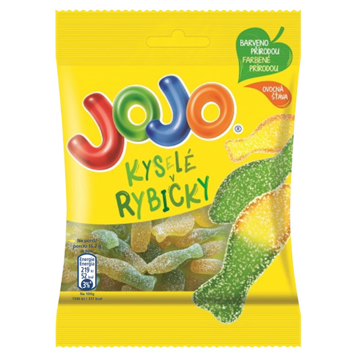 JOJO Kyselé Rybičky 32x80g N1 CZ