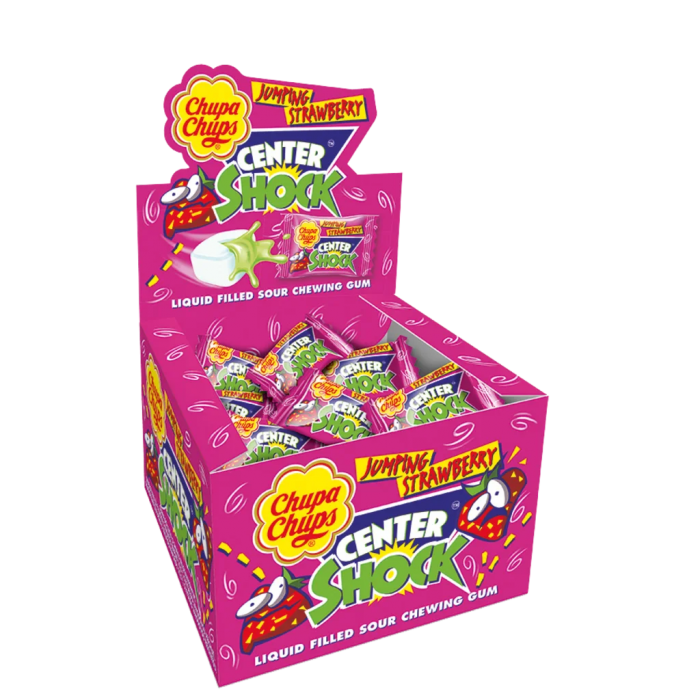 Chupa Chups Center Shock - Strawberry 4g