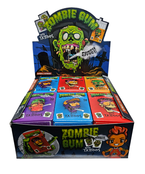 Zombie Bubble Gum sticks 35g