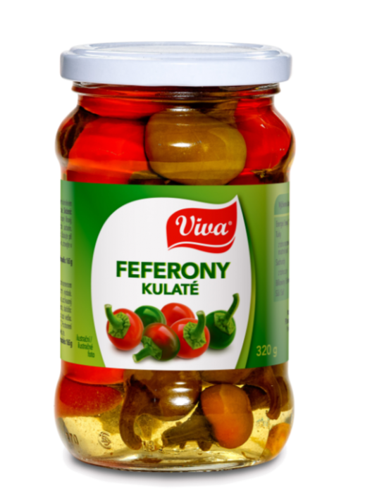 Viva - Feferony kulaté 320g