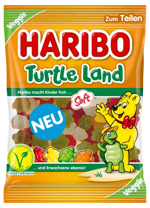 Haribo 80g Turtle Land želé s ovocnými příchutěmi