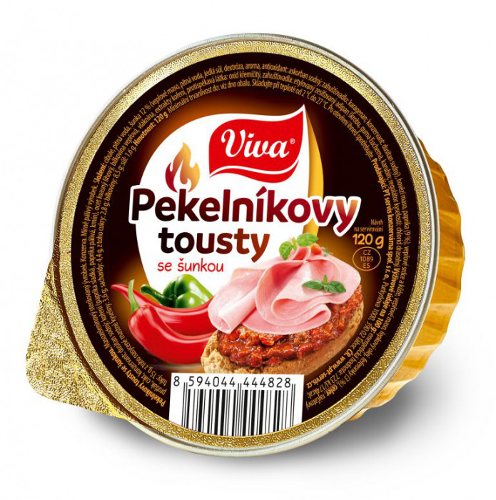 Viva Paštika - Pekelníkovy tousty se šunkou 120g