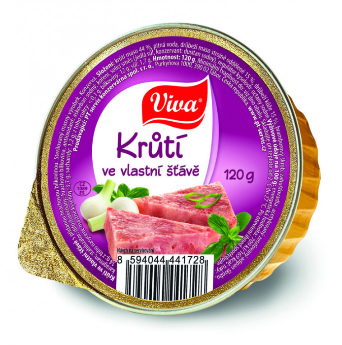 Viva Paštika - Krůtí maso ve vl.šť. 120g