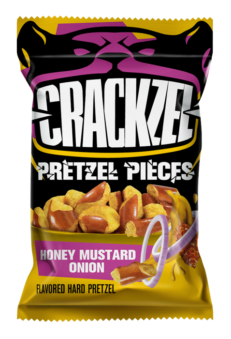 Crackzel trvanlivé pečivo příchuť Honey Mustard Onion 65g