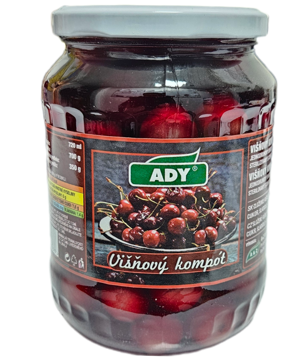 ADY Višňový kompót 700g/720ml