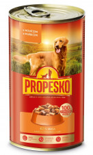 Propesko 1240g kousky pes hovězí, kuřecí v omáčce