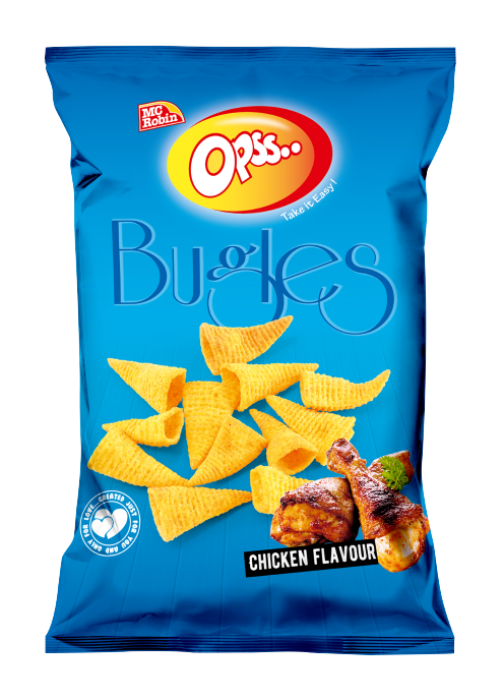 McRobin Opss Bugles s příchutí grilovaného kuřete 40g