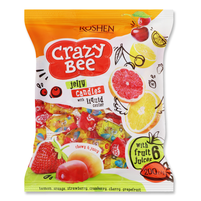 ROSHEN Crazy Bee - želé cukrovinky 200g