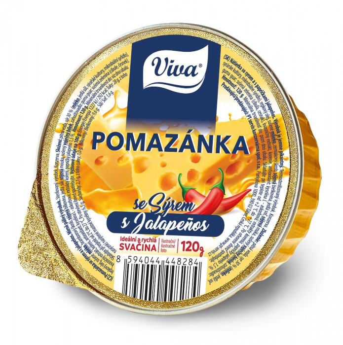 Viva - Pomazánka se sýrem a s Jalapeños 120g