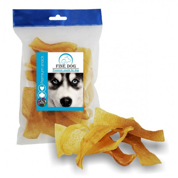 FINE DOG VEPŘOVÉ kůžičky "CHIPSY"100g