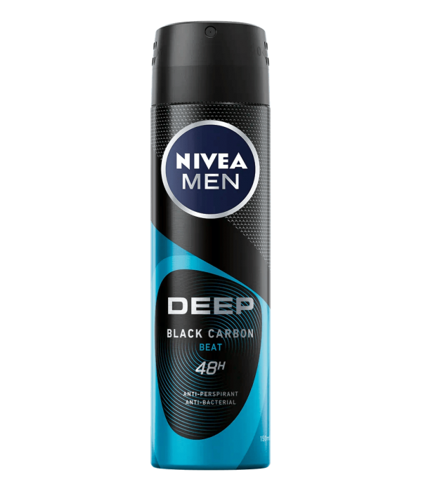 Nivea MEN Deodoranty spray 150ml DEEP Black Carbon - Beat