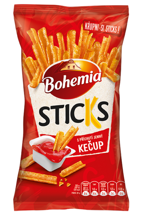 Bohemia Sticks 120g Jemný Kečup