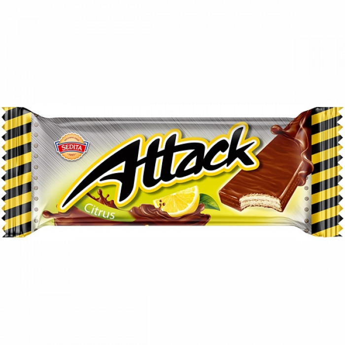 Attack celomáčený citronový 30g