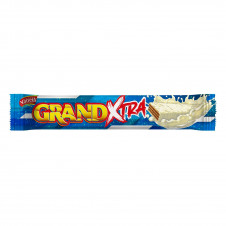 Grand Xtra kakaové vafle - bílá poleva 65g