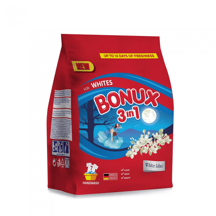 Bonux 400g 8PD White Lilac - pro bílé prádlo