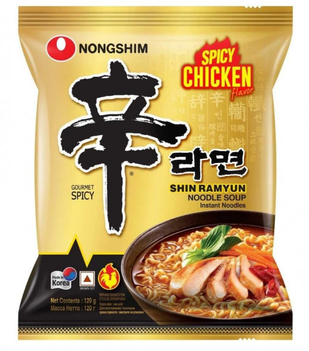 NongShim Shin Ramyun Spicy Chicken 120g