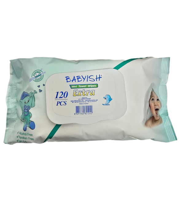 Babyish Extra vlhčené ubrousky 120ks Sensitive