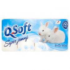 Q Soft Toaletní papír 3 vrstvý 8ks Natural