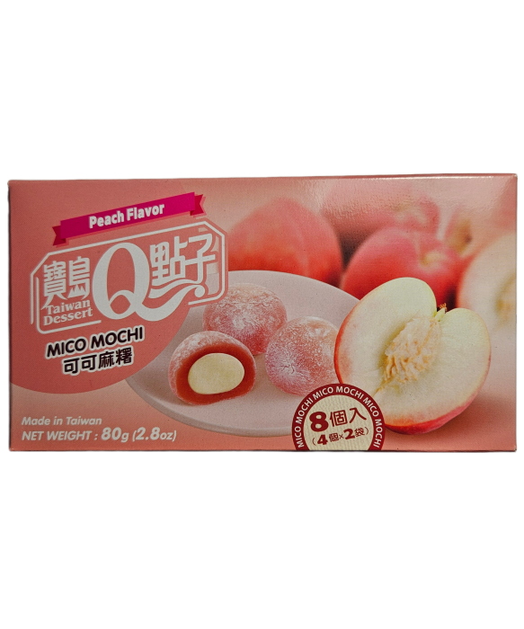 Taiwan Dessert Q Mochi 80g Broskve